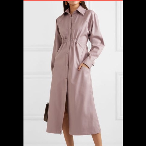 ochi Dresses & Skirts - Ochi faux leather purple midi dress size small